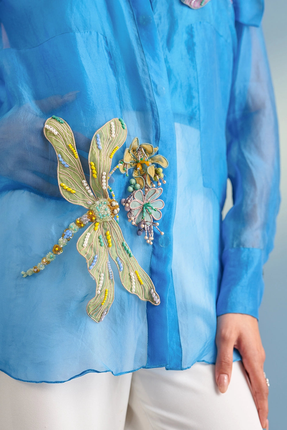 Candy Blue Iris Shirt