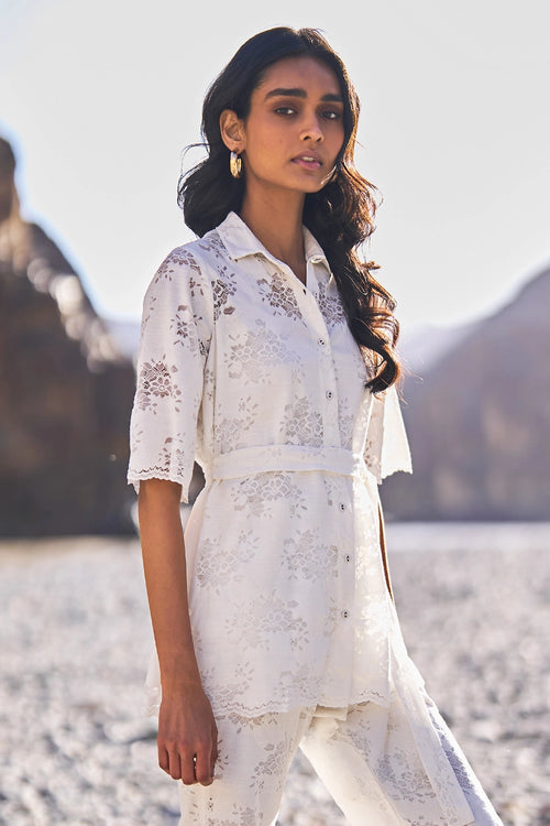 Scalloped Lace Top