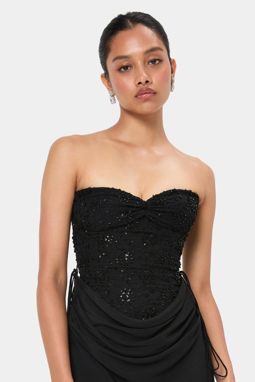 Embellished Stretch Corset Top