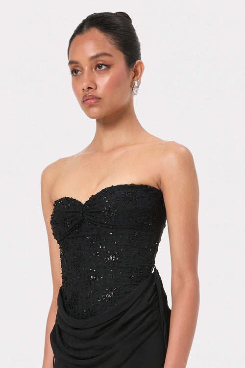 Embellished Stretch Corset Top