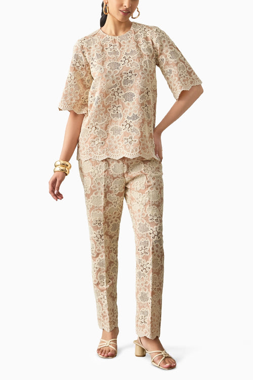 Vintage Lace Elegance Co-ord