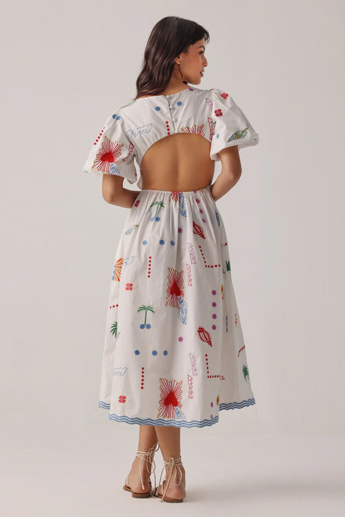Ecru Isles Lyla Midi Dress
