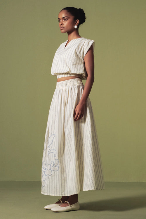 Meadow Stripe Skirt Set