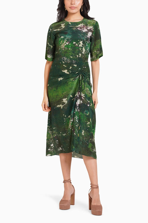 Sage Ruched Dress