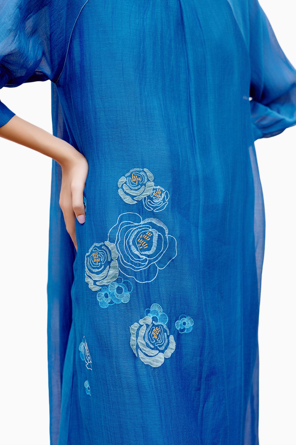 Sapphire Applique Dress