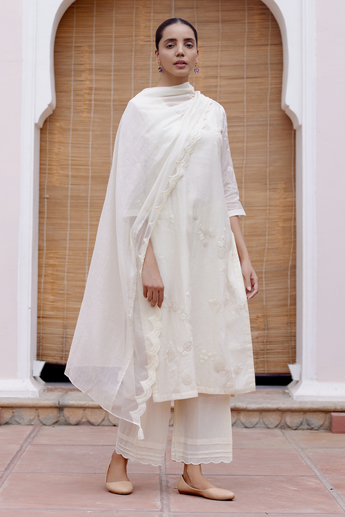 Swan Applique Kurta Set