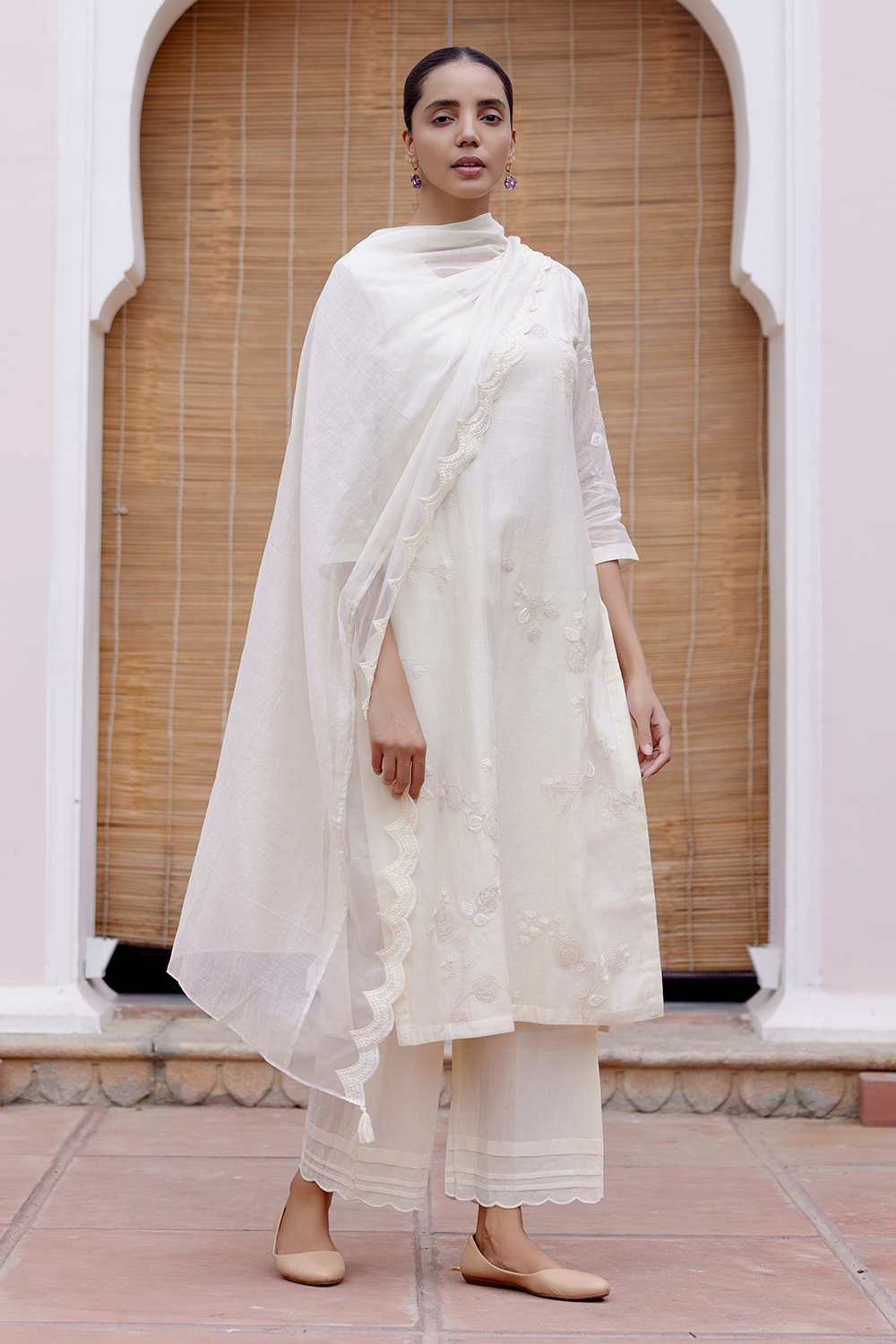 Swan Applique Kurta Set