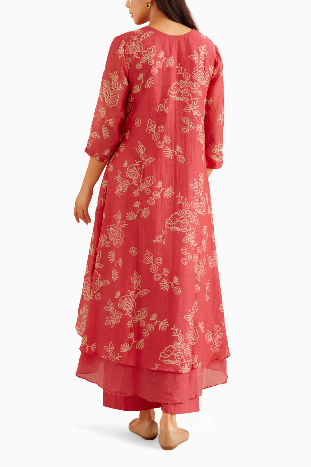 Rosewood Floral Embroidered Kurta Set