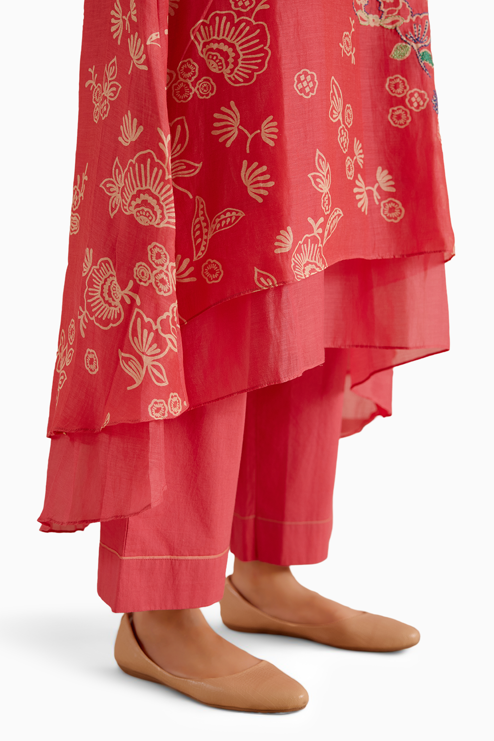 Rosewood Floral Embroidered Kurta Set