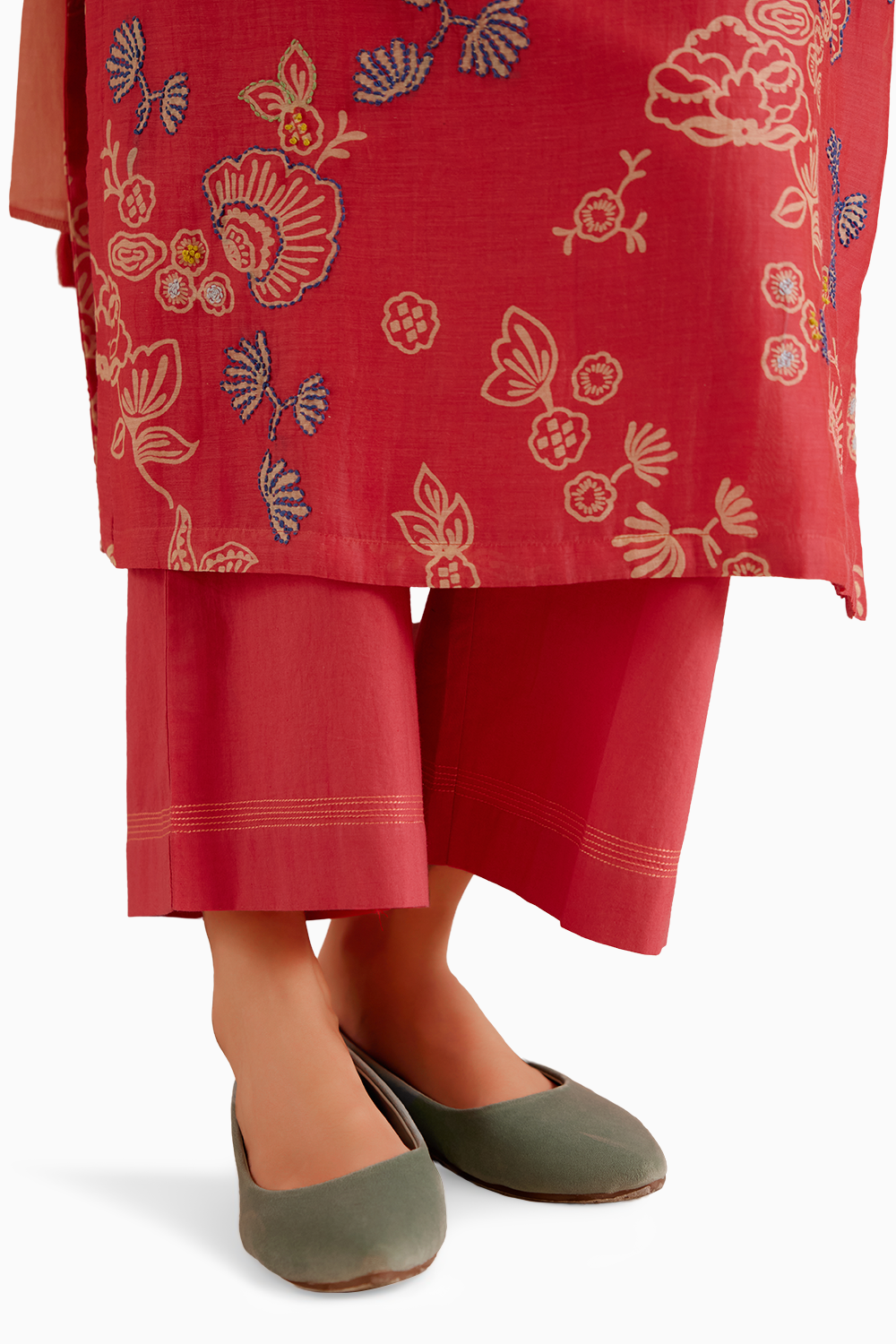 Rosewood Floral Kurta Set