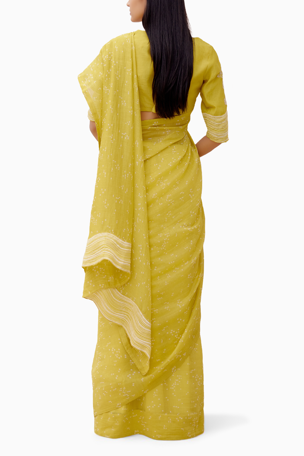 Citrine Printed Saree