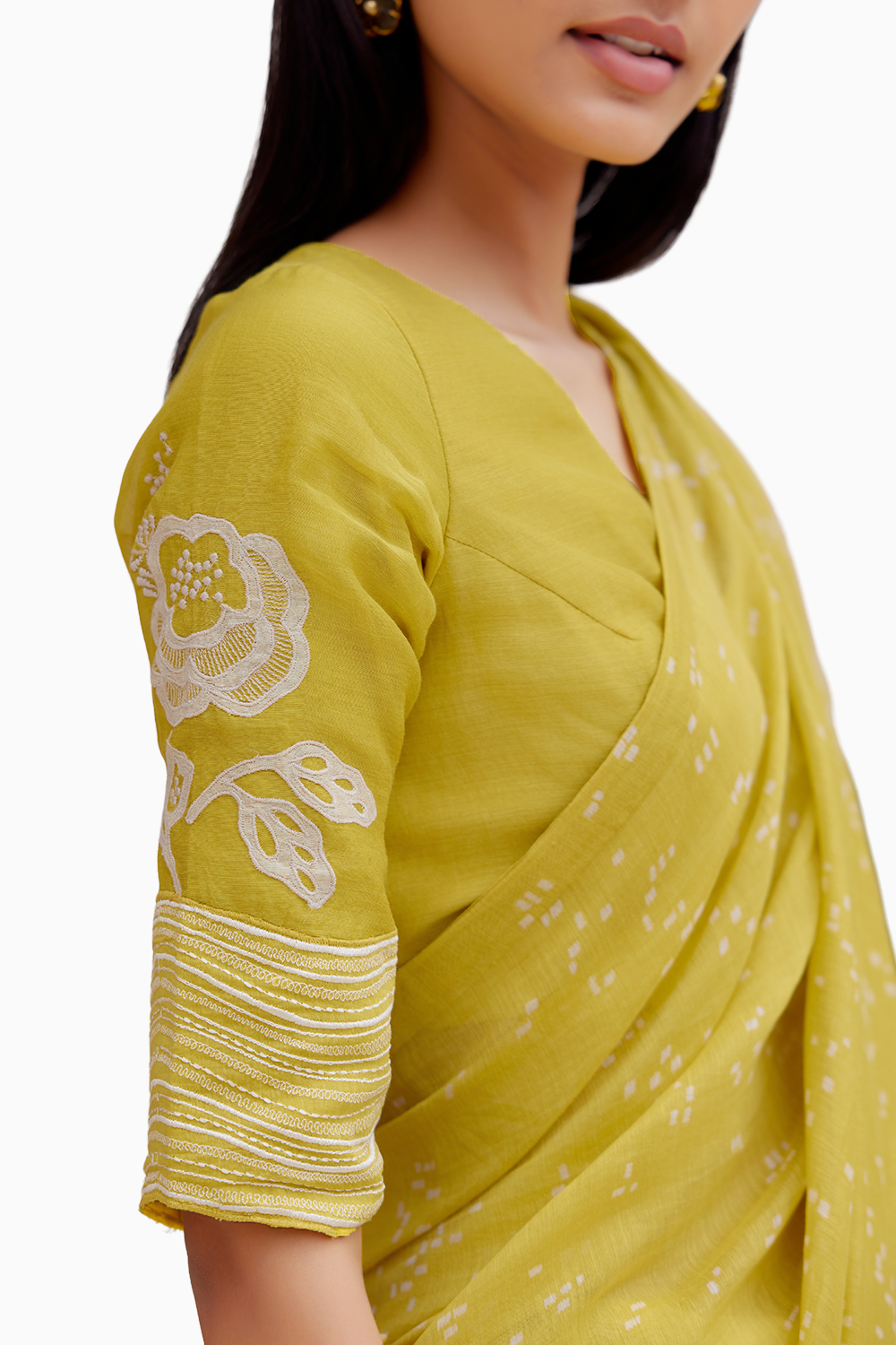 Citrine Printed Saree