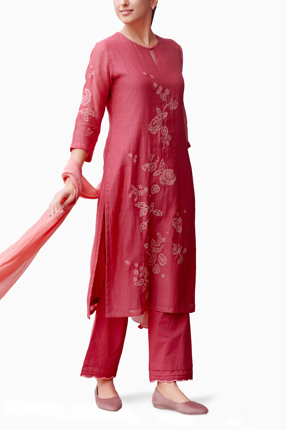 Rosewood Applique Kurta Set