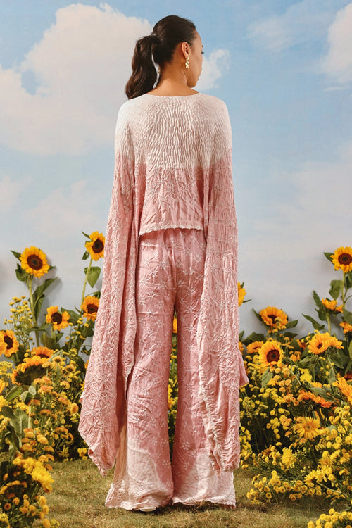 Blush Shibori Bandhani Co-ord Set