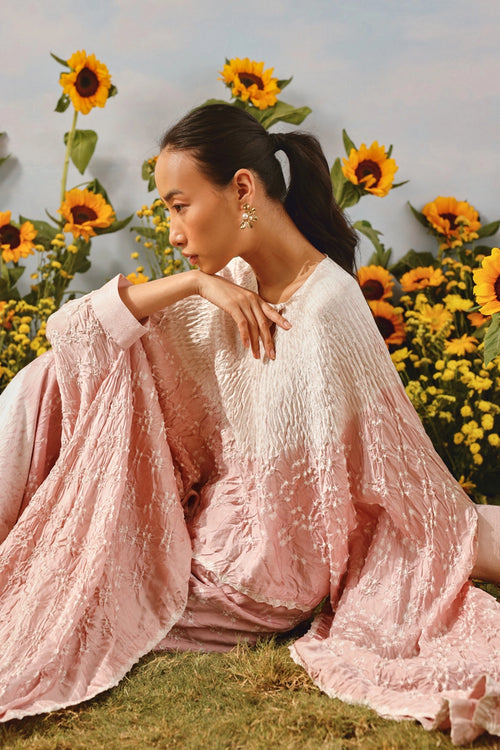 Blush Shibori Bandhani Co-ord Set
