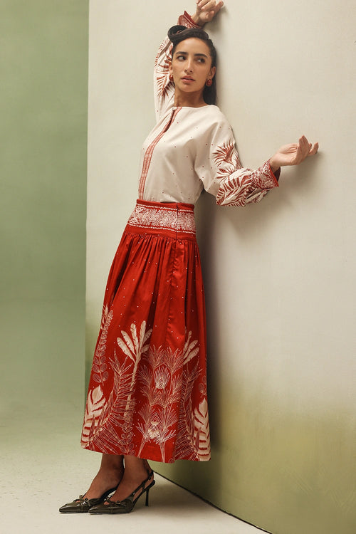 Night Safari Elle Top with Skirt