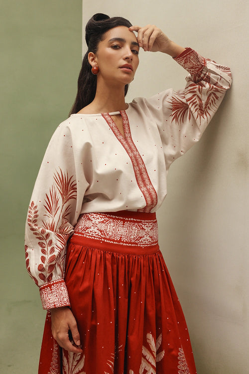 Night Safari Elle Top with Skirt