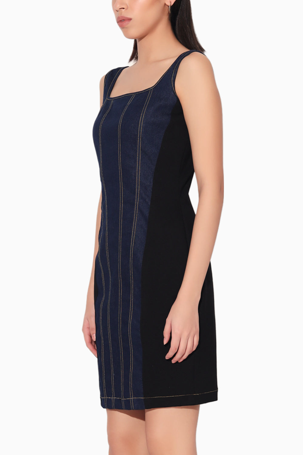 Celeste Denim Panel Dress