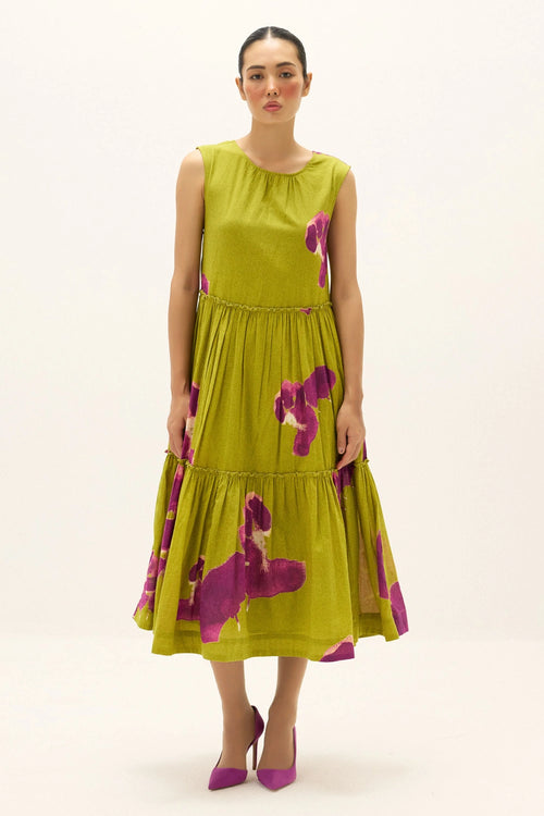 Green Plum Florine Dress