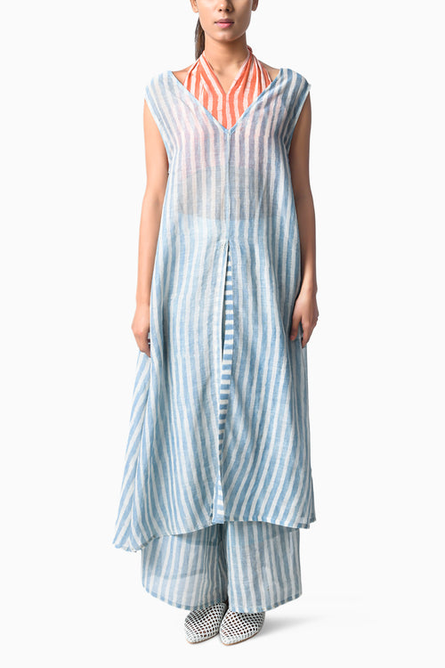 V Tunic Sky Set