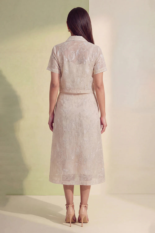 Ivory Bloom Skirt Set