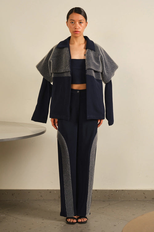 Night Sky Layer Jacket And Lunar Arc Trouser Set