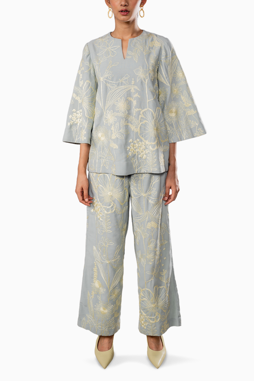 Mint Green Floral Co-ord Set