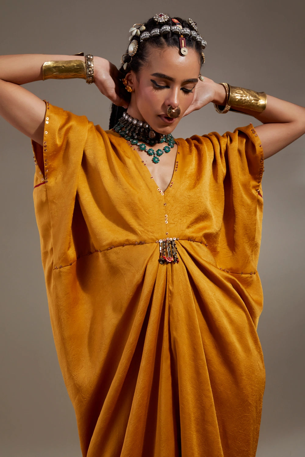 Yellow Topaz Anka Zia Trapeze Dress