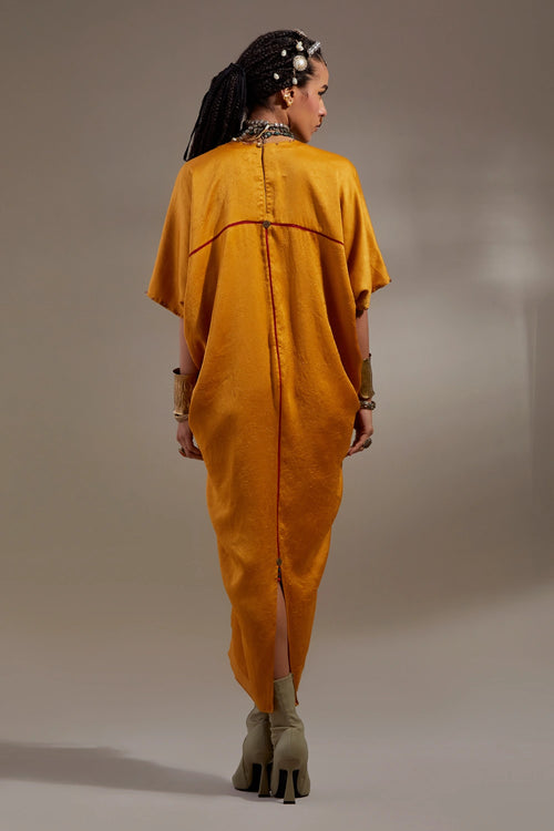 Yellow Topaz Anka Zia Trapeze Dress