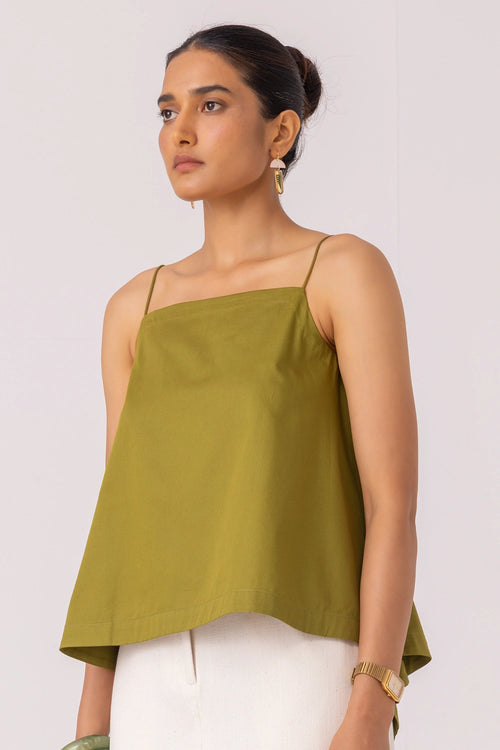 Wendy Green Flared Top
