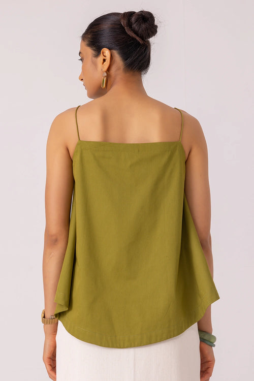 Wendy Green Flared Top