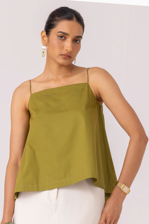 Wendy Green Flared Top