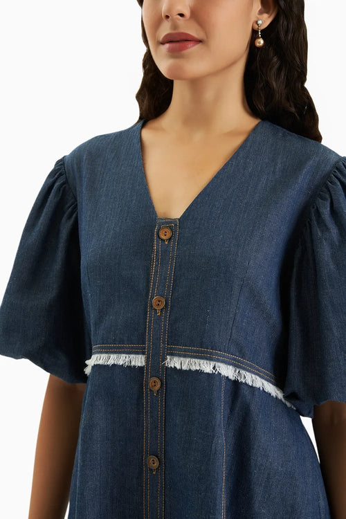 Blue Ease Denim Dress