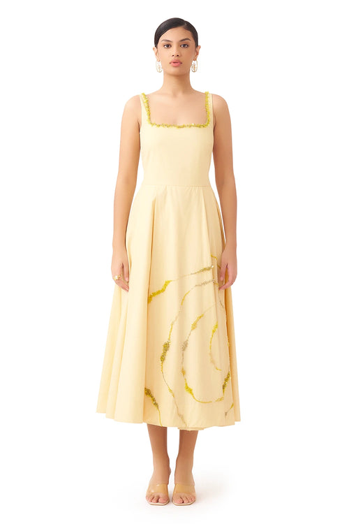 Saffron Pastel Yellow Dress