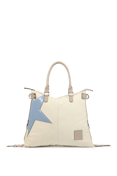 Gor Beige Light Blue Tote Bag