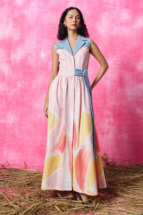 Blush Pop Shirt Dress