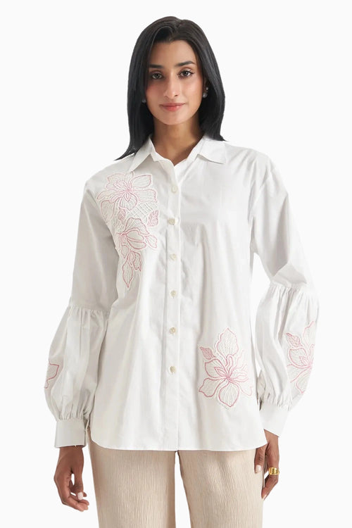Blush Outline Bloom Shirt