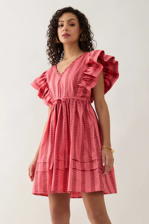 Gala Salmon Dress