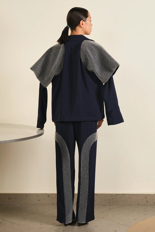 Night Sky Layer Jacket And Lunar Arc Trouser Set