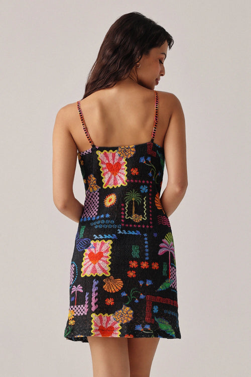 Seascape Isles Bardot Mini Dress