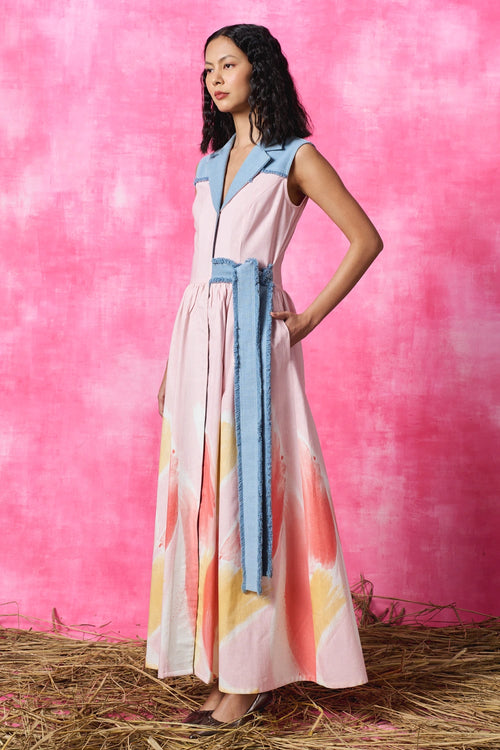 Blush Pop Shirt Dress