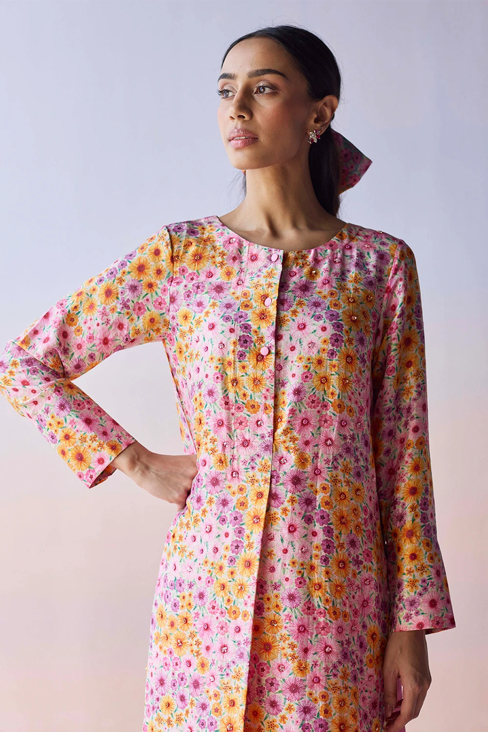 Wildflower Dawn Pink Kurta Set