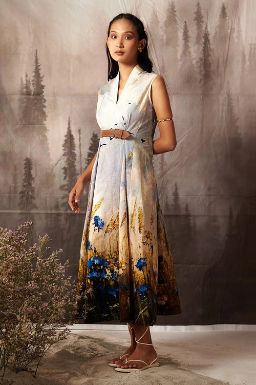Hayland Leather Belt Dress