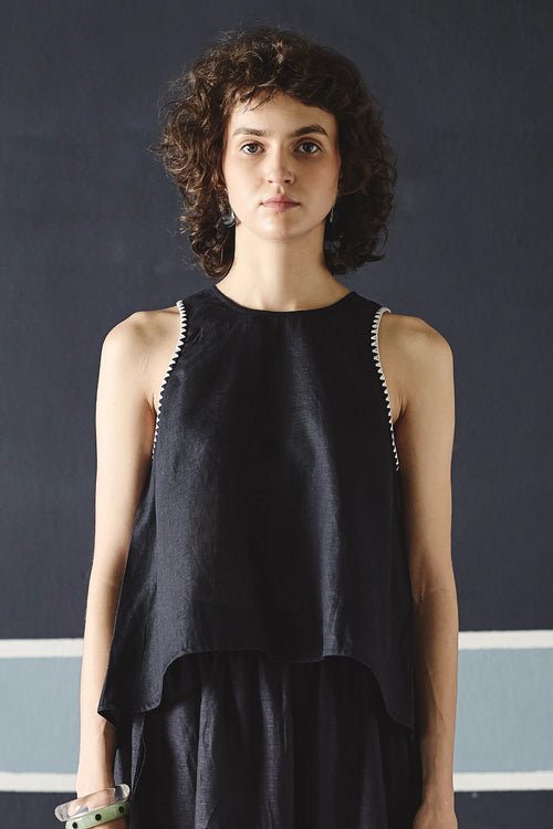 Navy Blue Zuri Top