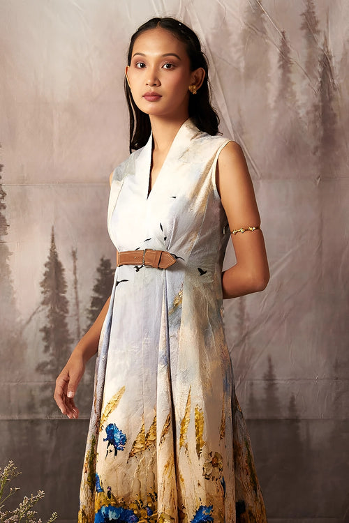 Hayland Leather Belt Dress