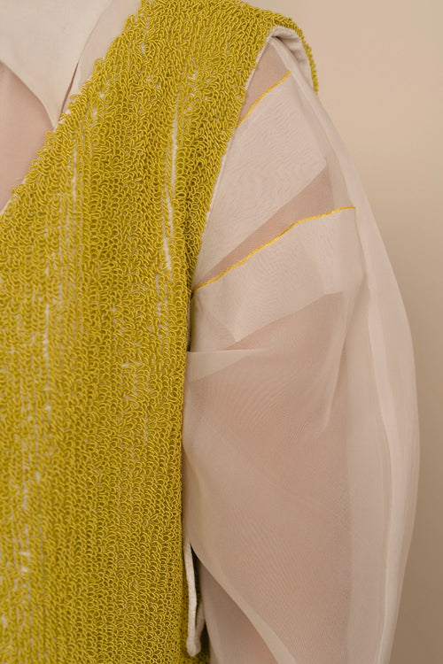 Lime Green Moss Gilet