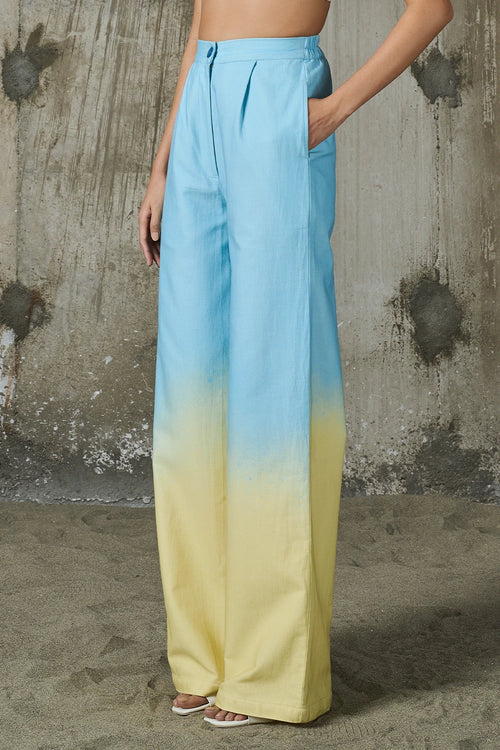 Soft Horizon Straight Trousers
