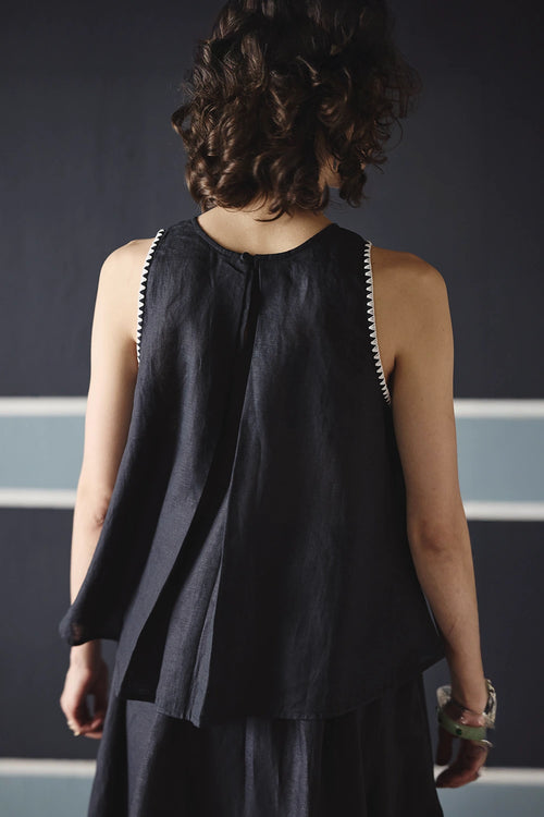 Navy Blue Zuri Top