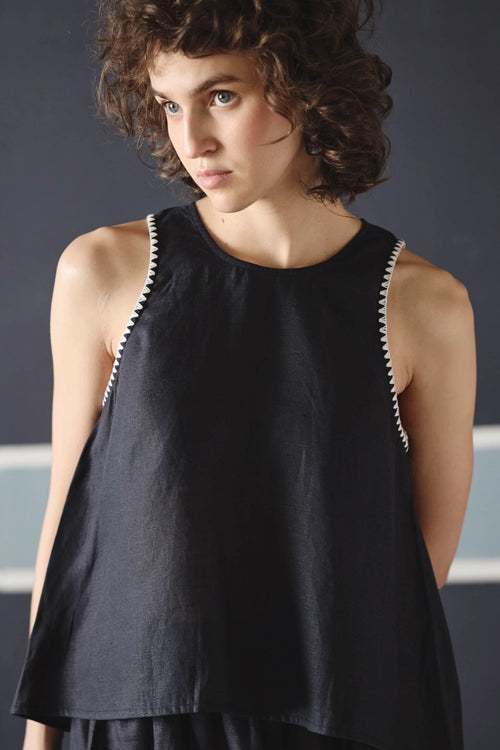 Navy Blue Zuri Top
