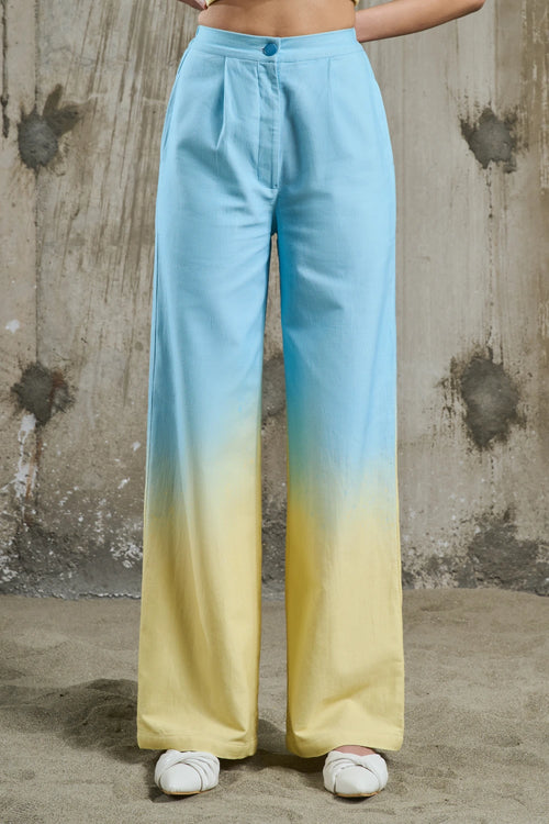 Soft Horizon Straight Trousers